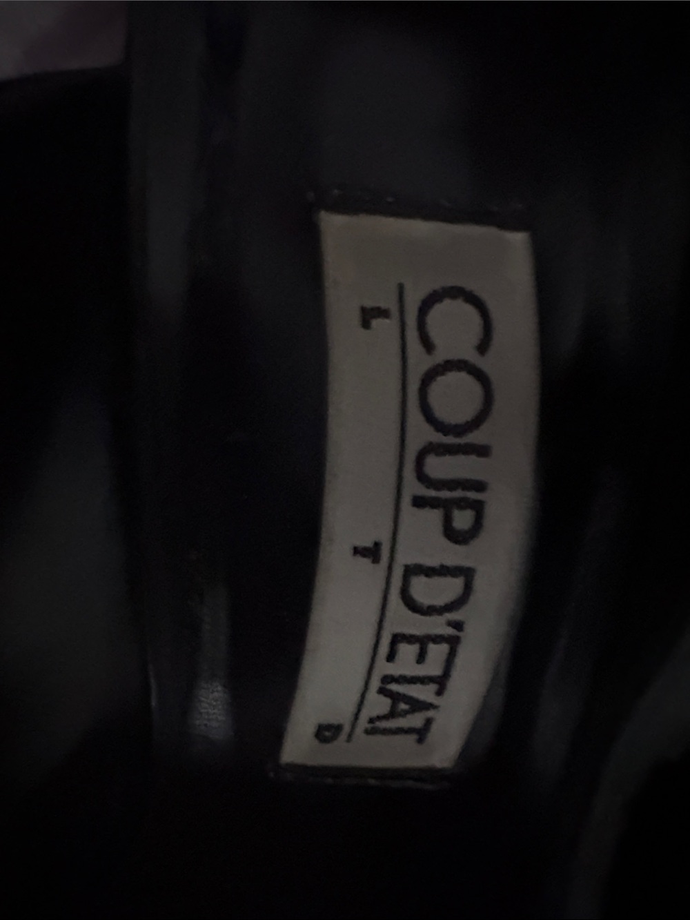 Coup De Tat Black High-Heel Pumps
